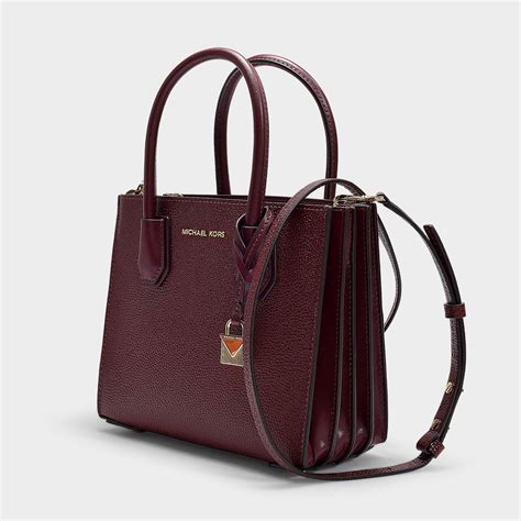 michael kors mercer acordion messenger|Mercer Large Leather and Signature Logo Accordion Tote Bag.